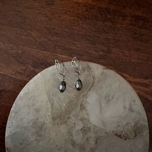 Elegant Silver Leaf Earrings